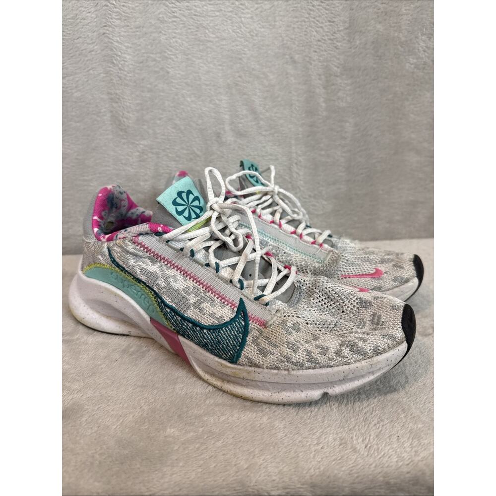 Nike SuperRep Go 3 Flyknit Women’s 9.5 – Photon Dust Turquoise HIIT Gym Shoes